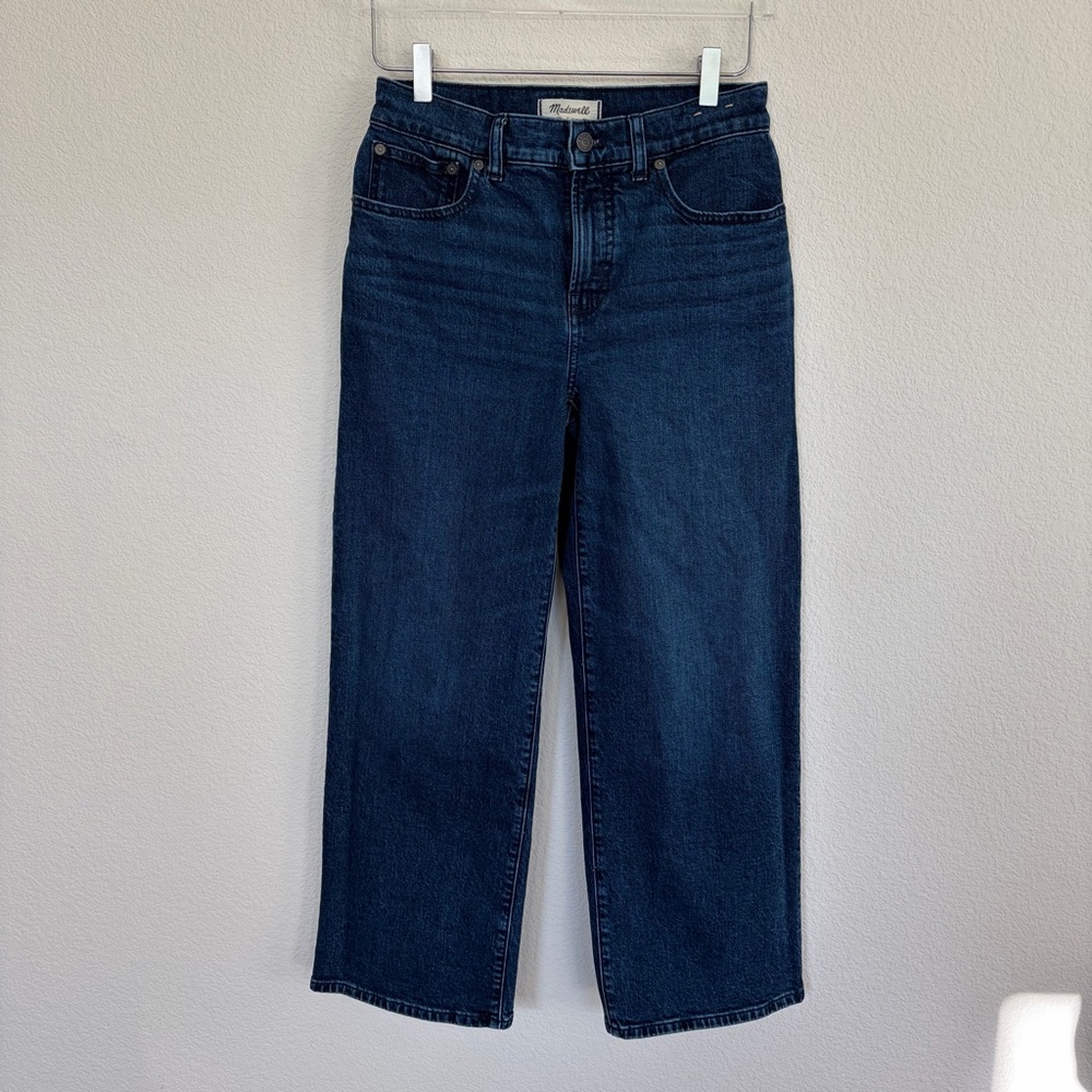 Madewell The Perfect Vintage Wide Leg Jeans in Dark Indigo | 27 P